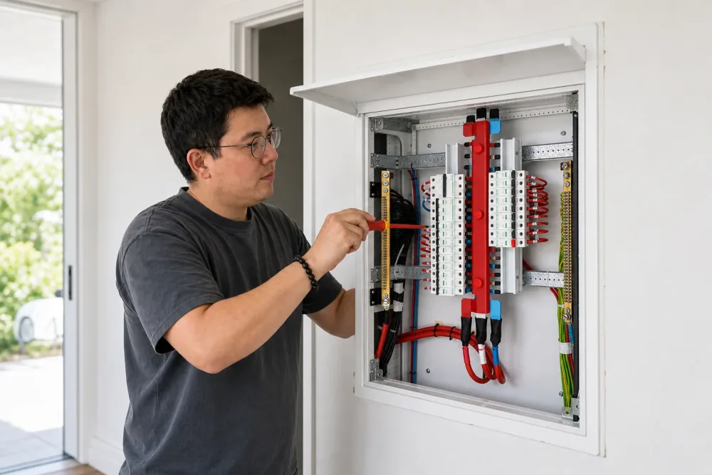 Switchboard imagery used on the UBL Electrical website
