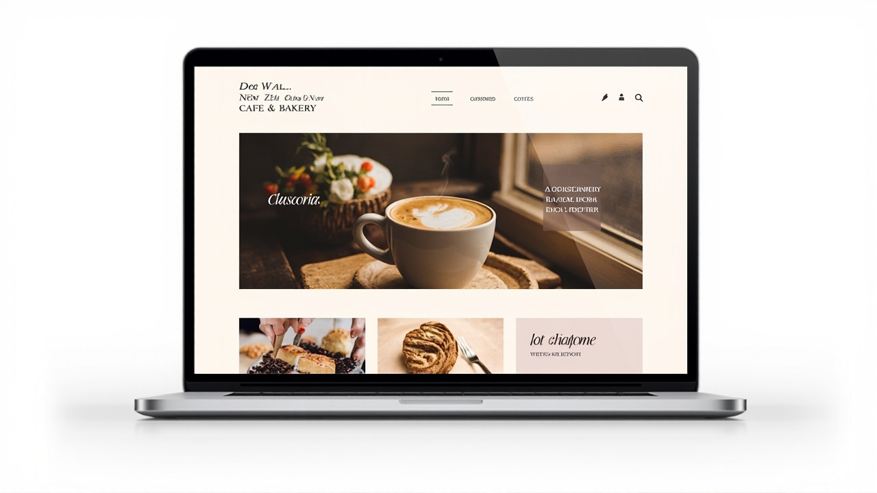 Business website example - Cafe website design